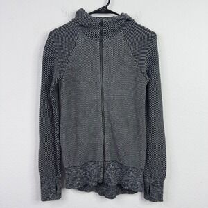 Ivivva by Lululemon Jacket Girls 14 Grey Zip Hoodie Athleisure Workout‎ Sporty